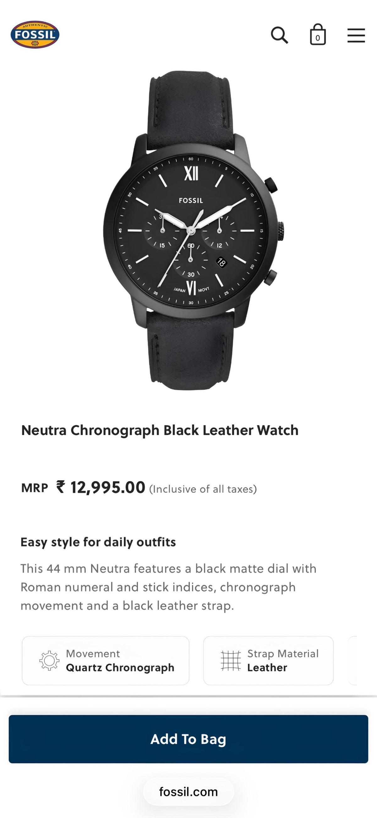Fos.sil Neutro Chronograph