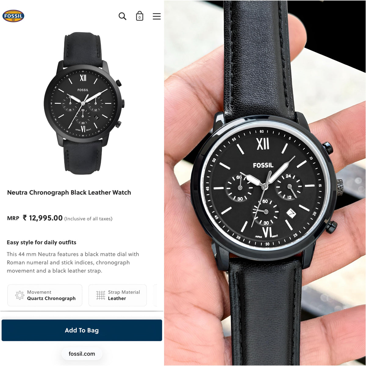 Fos.sil Neutro Chronograph