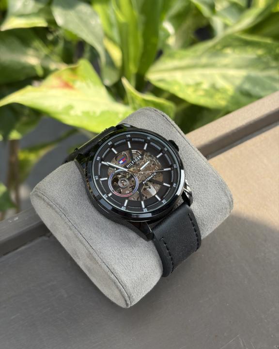 Tommy_hilfiger Automatic Leather Full-Black