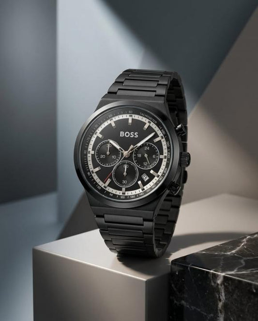 Bo.ss Candor Chronograph Black