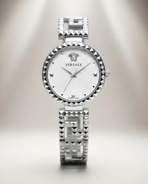 Ver.sace Greca Goddess Silver-White