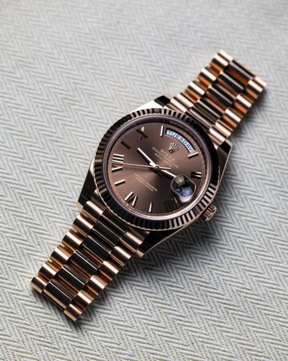 Role_x Oyster Perpetual Day Date 40 Battery Copper-Brown