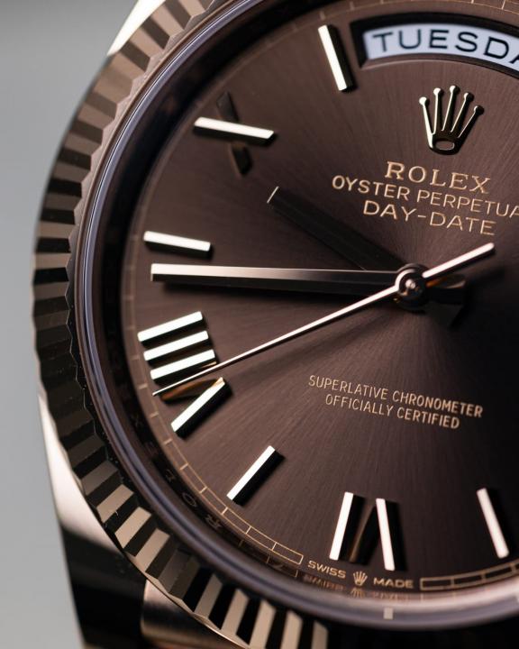 Role_x Oyster Perpetual Day Date 40 Battery Copper-Brown