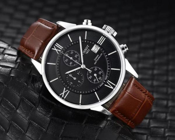 Tissoo_t 1853 Chemin Brown-Silver-Black