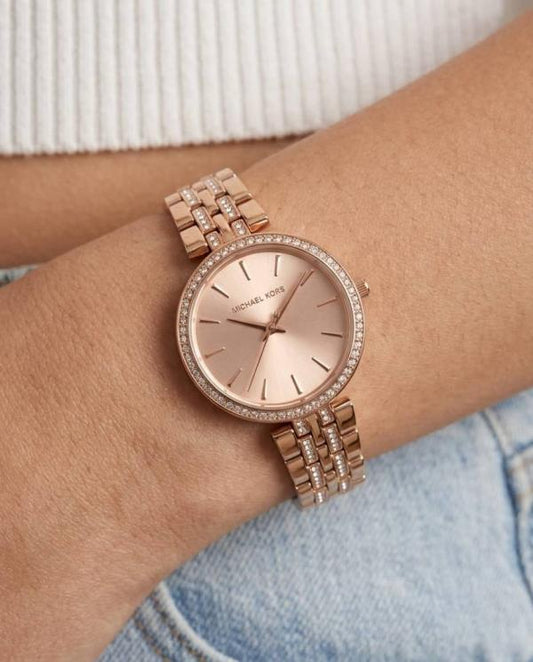 Michaee_l Kors Darci Rose Gold Pink