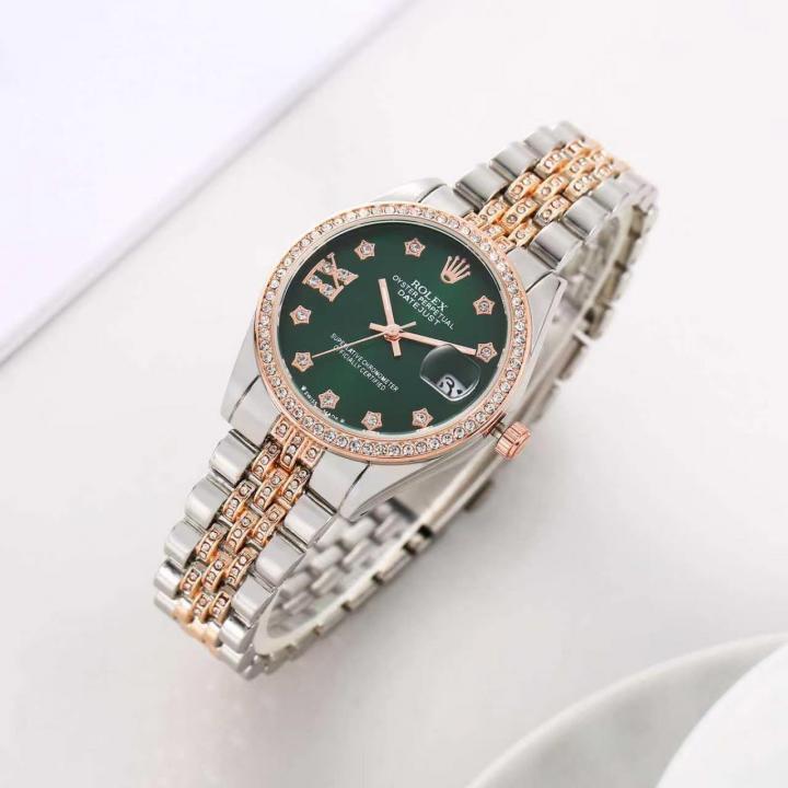 Rolee_x Oyester Perpetual Date Just 2Ton-Copper-Green