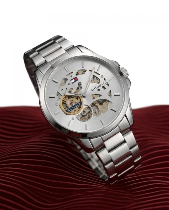Tom.my Hilfige_r skeleton automatic