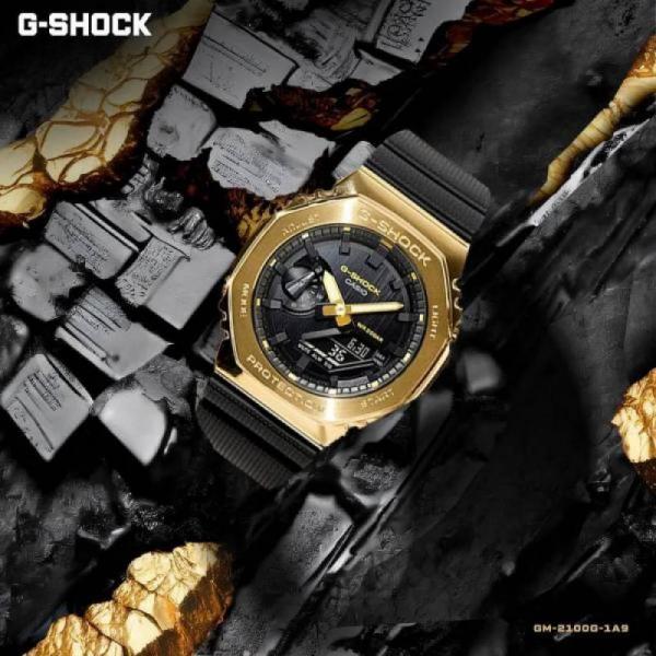 Ca.sio g shock gm2100 black gold