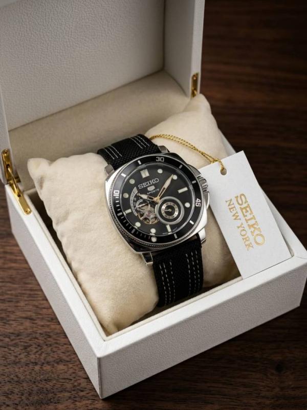 Sei.ko 5 Sprots Automatic black
