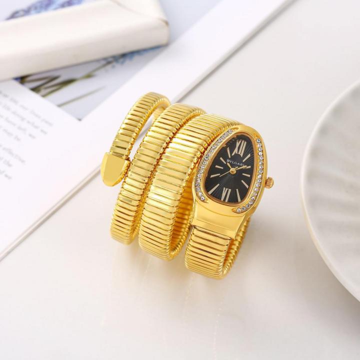 Bvl.gari Serpenti Snake Gold-Black