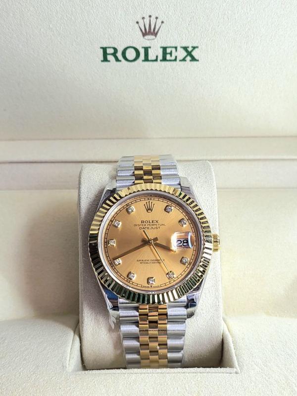 Role_x Oyster Perpetual Date Just 2Ton-Gold-Gold Diamond