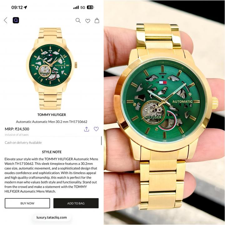 Tom.my Hilfige_r skeleton automatic
