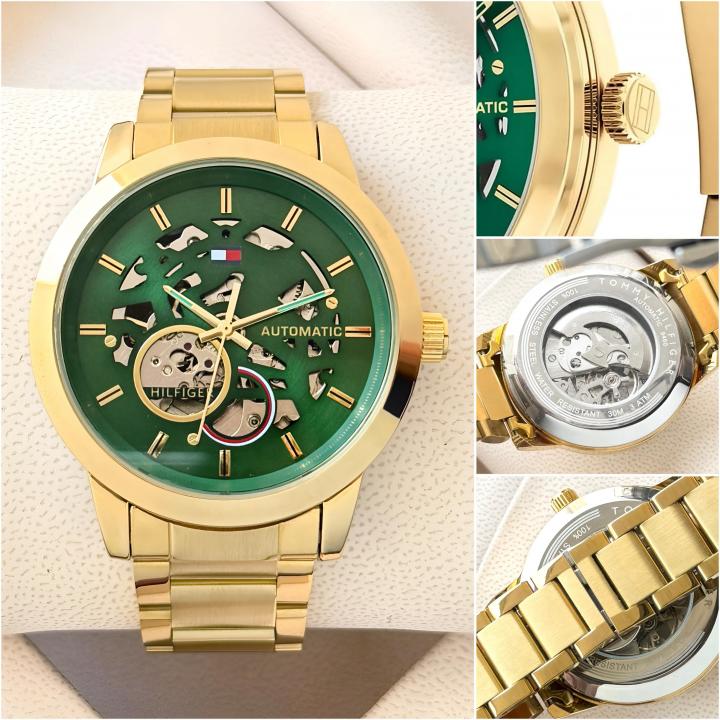 Tom.my Hilfige_r skeleton automatic