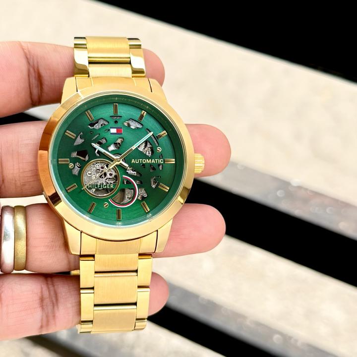 Tom.my Hilfige_r skeleton automatic