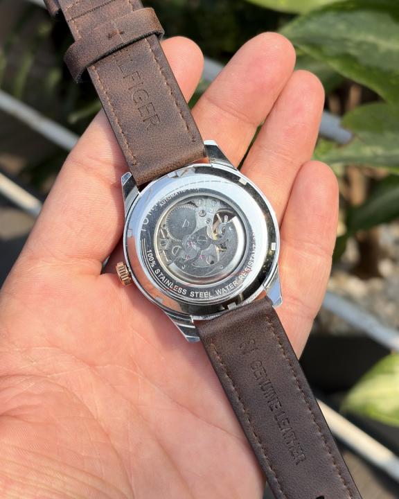 Tom.my_hilfiger Automatic Leather DarkBrown-Copper-Black