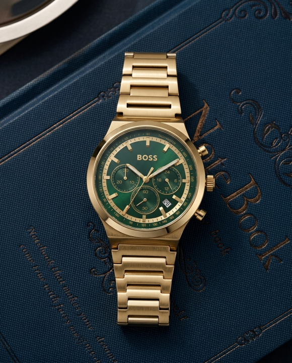 Bo.ss Candor Chronograph Gold-Green