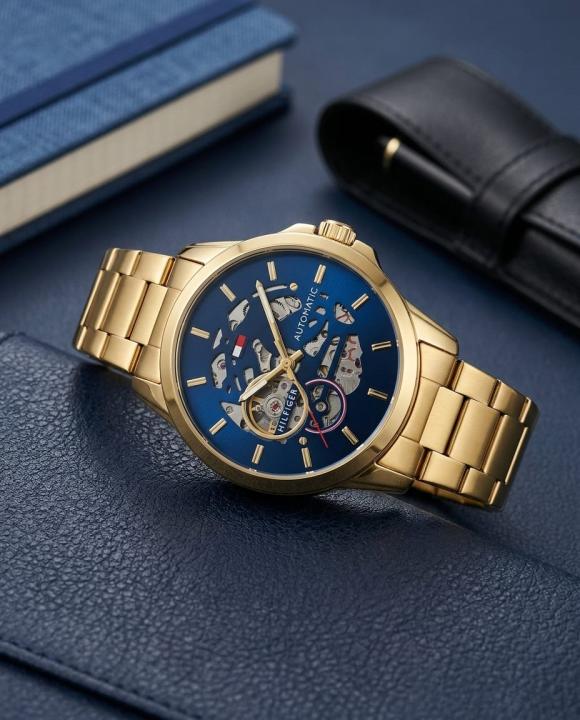 Tom.my Hilfige_r skeleton automatic