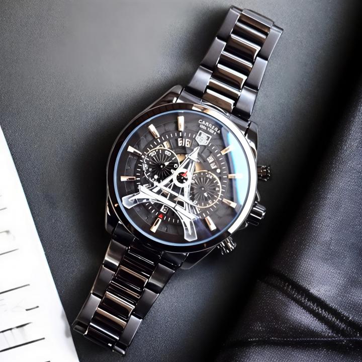Tag Heuee_r Carrera Paris EiffelTower Full Black