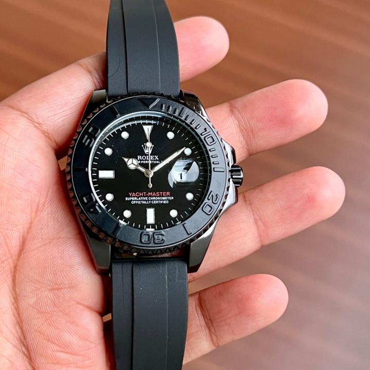 Rolee_x Oyster Perpetual Yach aster Battery Black