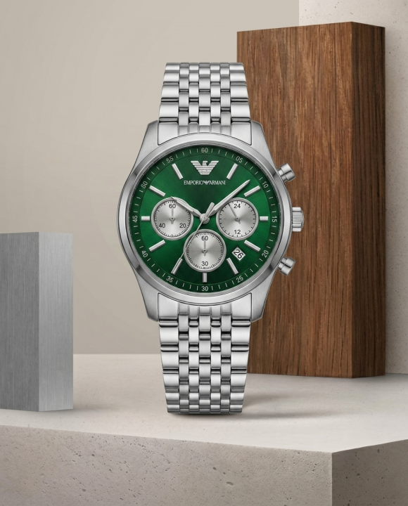 Em.porio Armann_i AR11581 Chronograph Silver-Green