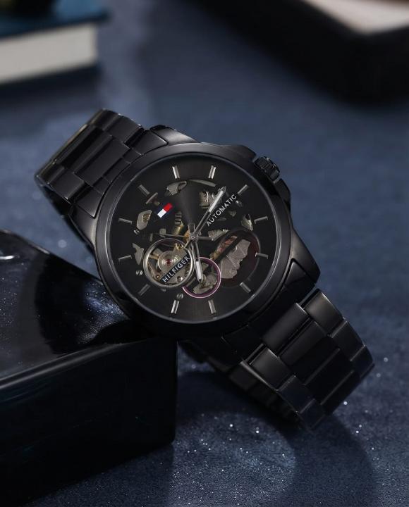 Tom.my Hilfige_r skeleton automatic