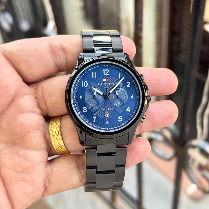 Tom.my Hilfigee_r Dual Time Black Blue