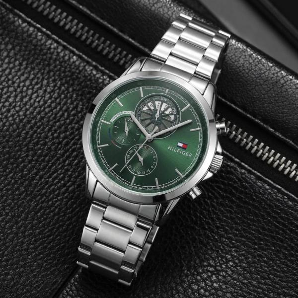 Tom.my Hilfige_Quartz Multifunction silver green