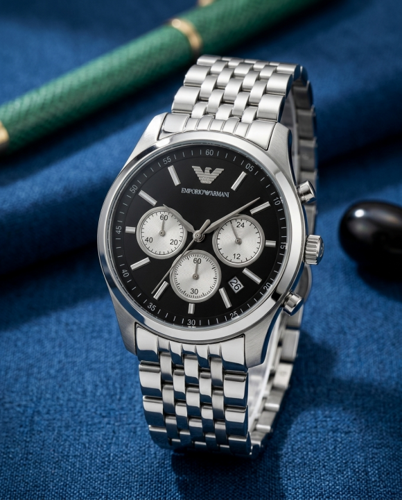 Em.porio Armann_i AR11581 Chronograph Silver-Black