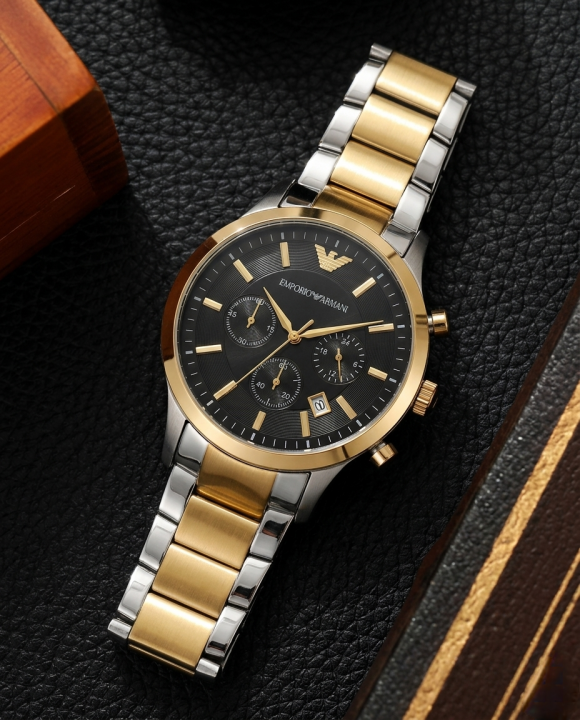 Em.porio Armaan_i Classic 2Ton-Gold-Black