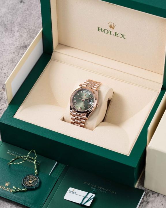 Role_x Oyster Perpetual Day Date 40 Battery Copper-Green