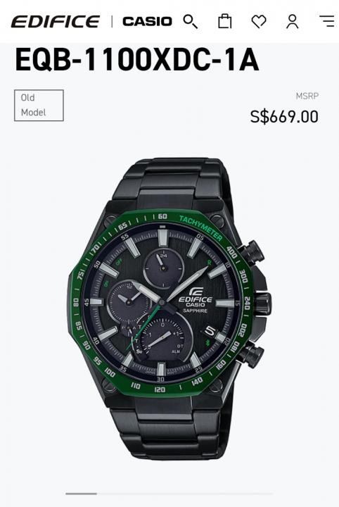 Ca...sio Edifice Eqb-1100 D Japan