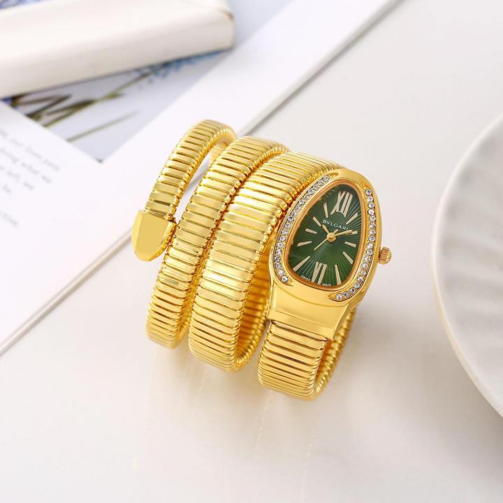 Bvl.gari Serpenti Snake Gold-Green