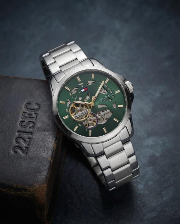 Tom.my Hilfige_r skeleton automatic
