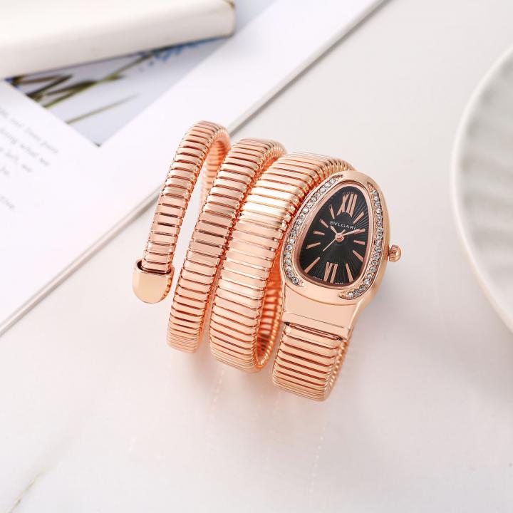 Bvl.gari Serpenti Snake Copper-Black