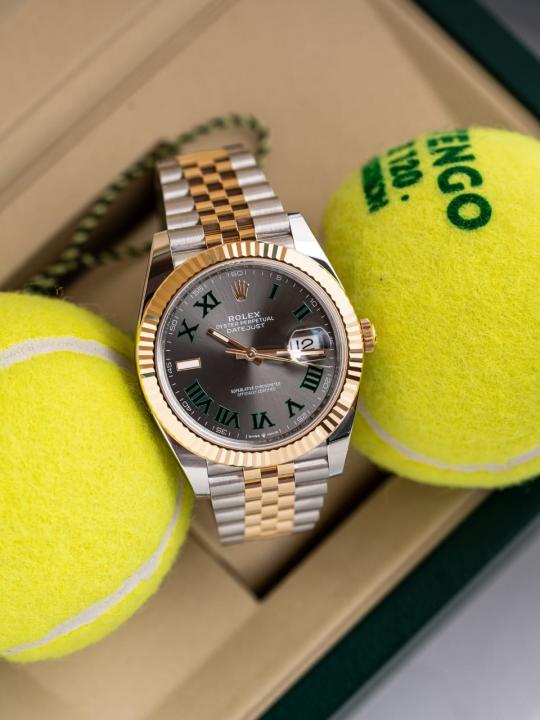 Rolee_x Oyster perpetual Date Just Automatic Gold