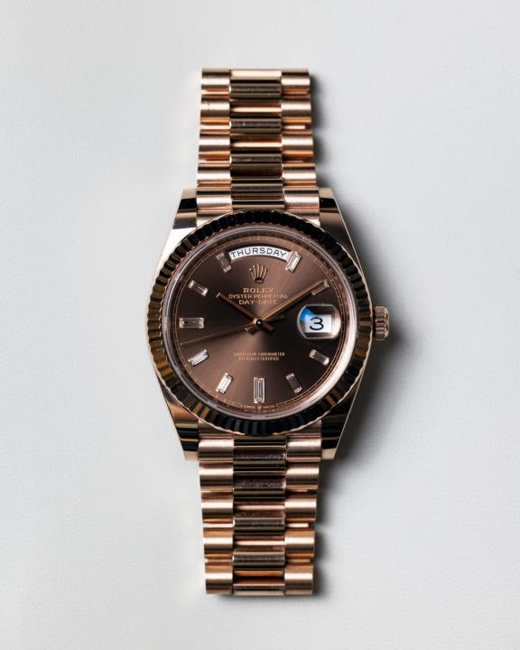 Role_x Oyster Perpetual Day Date 40 Battery Copper-Brown