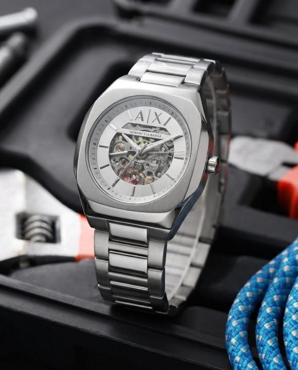 Arman_i Exchange Ax2418 Hampton Automatic Silver-White