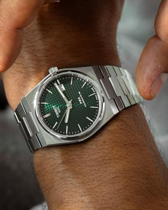 Tisso_t 1853 Prx Automatic Top Quality Silver-Green