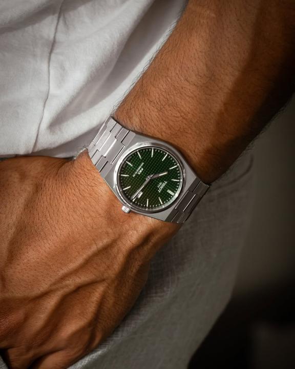 Tisso_t 1853 Prx Automatic Top Quality Silver-Green