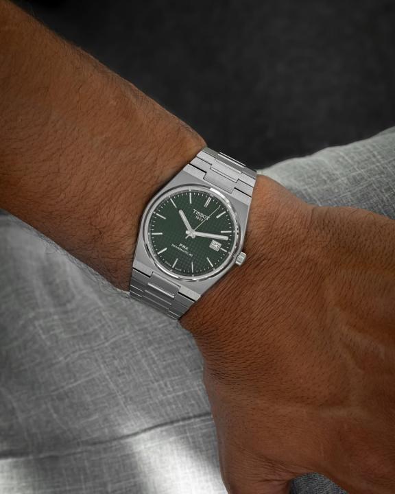 Tisso_t 1853 Prx Automatic Top Quality Silver-Green