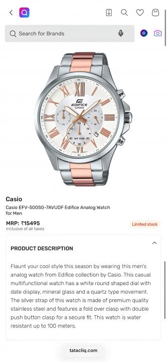 Ca.sio Edifice Chronograph JAPAN