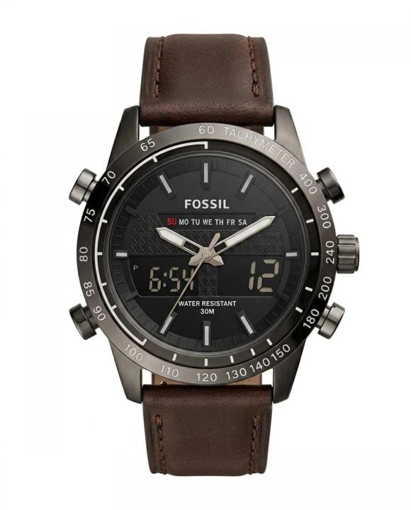 Fossi_il Digital Dial Time Brown Dial