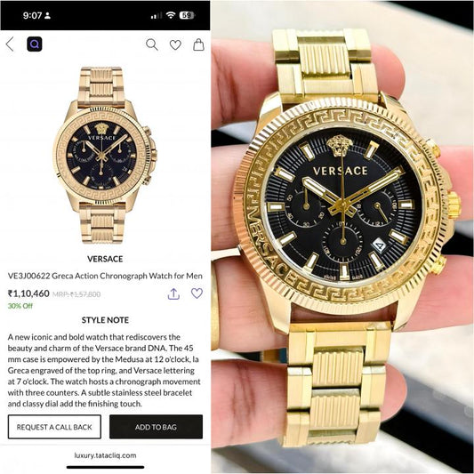 Ver.sace Greca Action Chronograph
