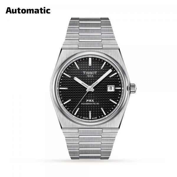 Tissoo_t 1853 Prx Automatic Top Quality Silver-Black