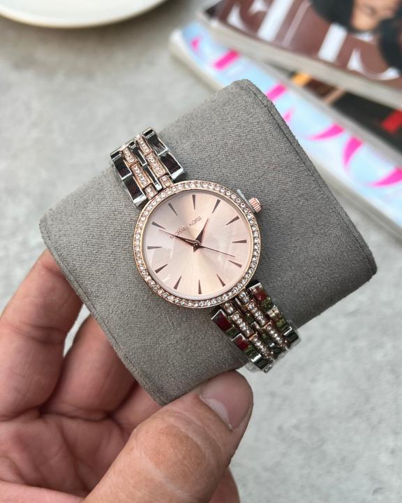Mic.haee_l Kors Darci Tuton Rose Gold Pink