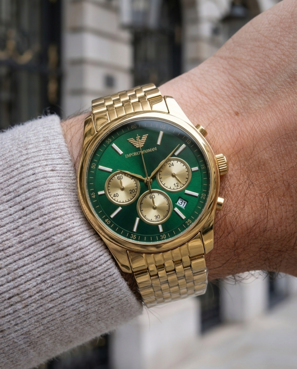 Em.porio Armann_i AR11581 Chronograph Gold-Green