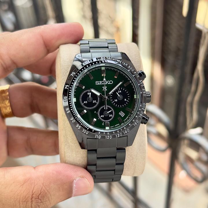 Sei.ko Prospex Speedtimer Chronograph black -green
