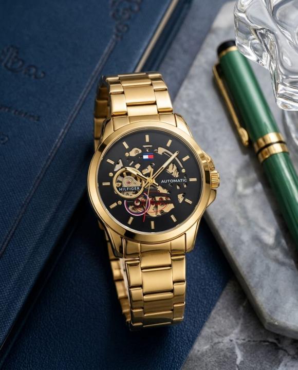 Tom.my Hilfige_r skeleton automatic