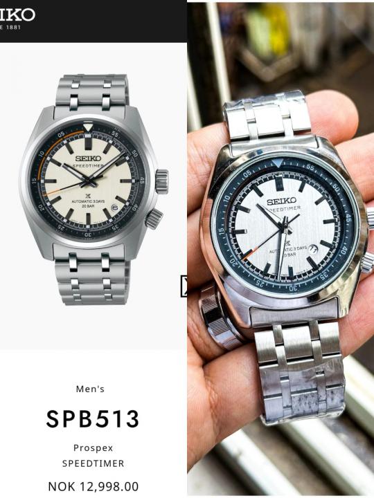 Sei.ko Prospex Speedtimer Con Temporizador Silver-Grey