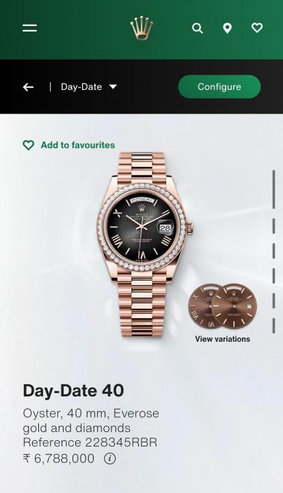 Role_x Oyster Perpetual Day Date Diamond Copper-Black